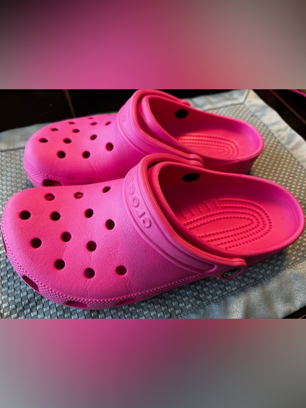 Pink Crocs Size 9 women’s